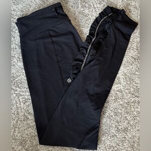 Lululemon Run Full Tilt Ruched, Reflective Black Leggings - Size